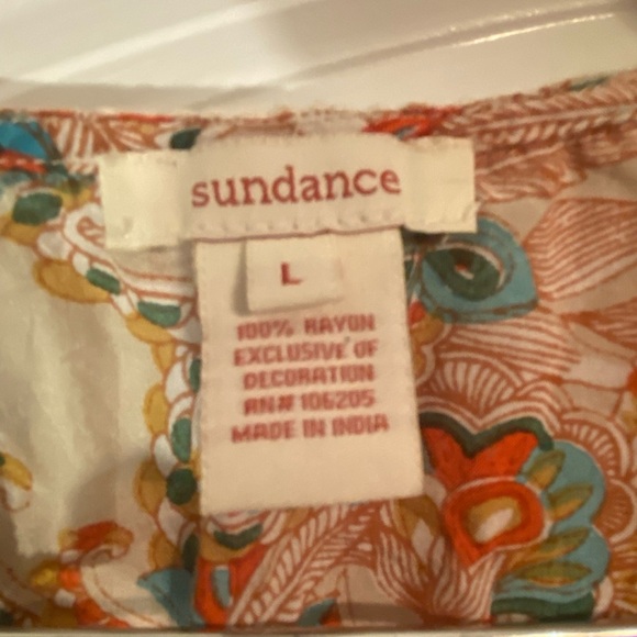 Sundance Womens Boho Lagenlook Tassel Blouse - Picture 7 of 7